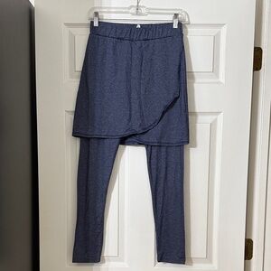 Modest Women's athletic Skirt with Leggings - Blue